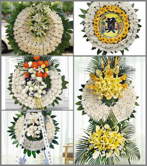 安徽淮南市潘集区架河镇泥集村花圈速递